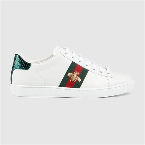 gucci sneakers in pelle con ape|Sneakers new ace bee in pelle 30mm .